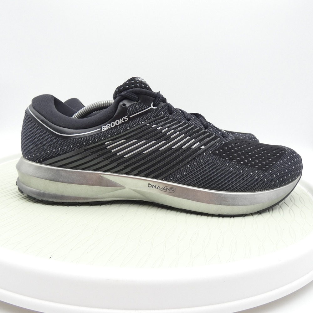 Brooks Levitate Mens 12.5 Running Shoes Black Silver DNA AMP 1102691D004